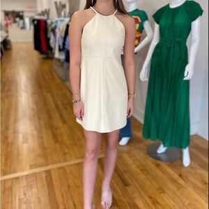 NWT Steve Madden Sabah Faux Leather Dress in Vanilla